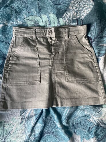 trikotažne suknje: XS (EU 34), Mini, color - Khaki