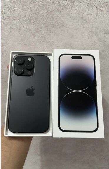 Apple iPhone: IPhone 14 Pro, Б/у, 256 ГБ, Black Titanium, 83 %
