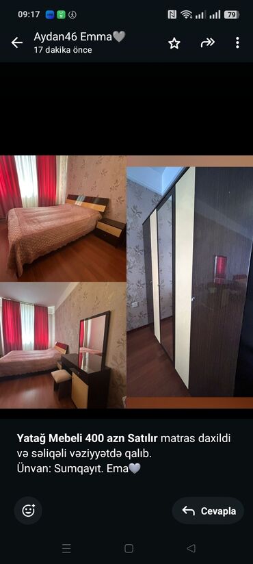 раскладушка кровать: *Yatağ Mebeli 400 azn Satılır* matras daxildi və səliqəli vəziyyətdə
