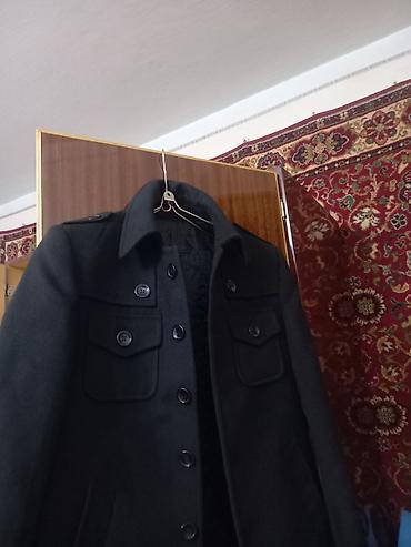мужской тренч: Мужское полу-пальто Venzani Collection Размер: 46-48 - Цвет: черный — 1