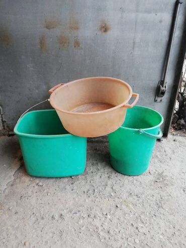 Другие емкости: Вёдра(3шт)+тазы эмалиров. в отличном — 9