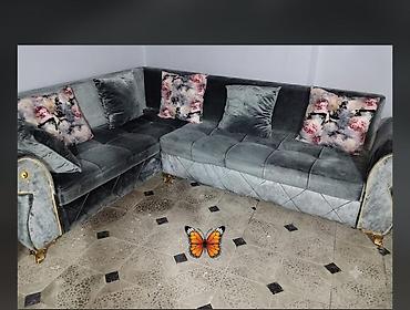 Divanlar: Künc divan, İşlənmiş, Açılmayan, Bazasız, Ödənişli çatdırılma — 1