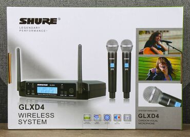 qarmon mikrofonu: Shure GLXD4 beta58 mikrafon yeni gəlib buyurun kalonka dinamik