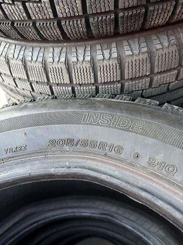 55: Шины 205 / 55 / R 16, Зима, Б/у, Комплект, Легковые, Япония, Bridgestone — 4