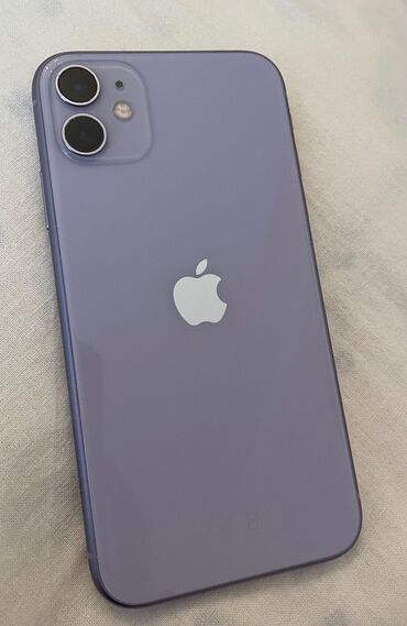 iphone xr qiymet: IPhone 11, 128 GB, Deep Purple, Simsiz şarj, Face ID