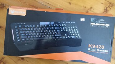 Комплектующие для ПК и ноутбуков: MeeTion K9420 RGB klaviatura. Özünün proqramı var ordan ișıqları və