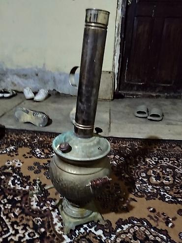 tiktok seyfe: Misgərlik naxışlı klassik samovar - Material: pirinç/metal gövdə — 2