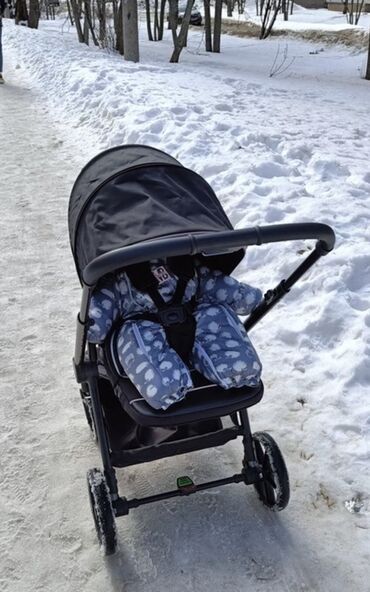 запчасти для велосипедов: Коляска, цвет - Черный, Б/у