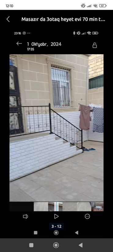 Həyət evləri və villaların satışı: Masazırda 3 otaqlı həyət evi - Plan: 3 otaq, ayrı mətbəx - Giriş — 14