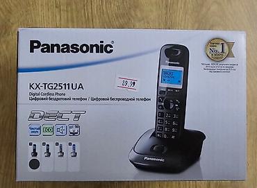 telefonlae: Stasionar telefon Panasonic, Simsiz, Yeni, Pulsuz çatdırılma — 3