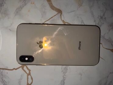 Apple iPhone: IPhone Xs, Б/у, 256 ГБ, Matte Gold, Чехол, 89 %