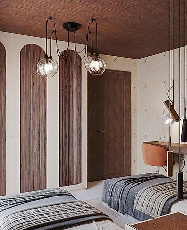 Tikinti işləri: «Barn House»: ▸ 60 m² — 2 yataq otağı, zal, studio tipli mətbəx — 11