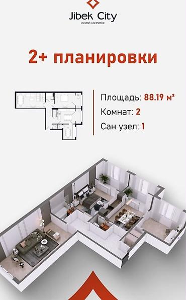 по низу рынка: 3 комнаты, 88 м², Церковь Элитка, 4 этаж, ПСО (под самоотделку) — 7