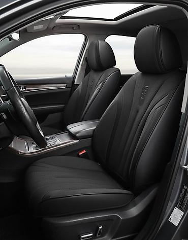 Чехлы и накидки на сиденья: Чехлы Экокожа, цвет - Серый — 8