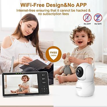 baby monitor: HelloBaby HB6081 Uşaq Nəzarət Kamerası 📹 Full HD 1080P – Aydın və — 5