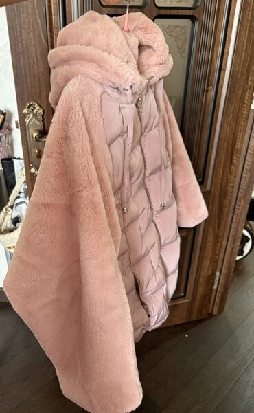 женские штаны на меху: Пальто, Yargıcı, XS (EU 34), S (EU 36), M (EU 38), цвет - Розовый