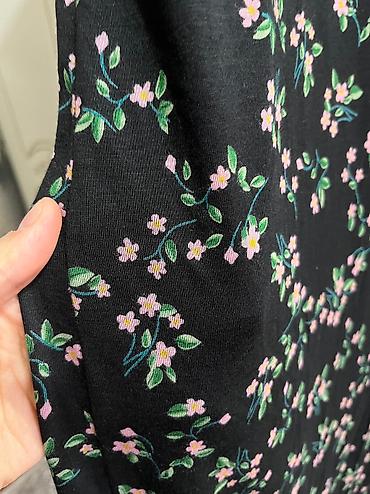 Повседневные платья: Повседневное платье, Осень-весна, Длинная модель, Трикотаж, Прямое, M — 2