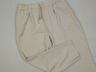 spodnie dresowe jordan czarne: Zara, Material trousers for women, XL (EU 42)