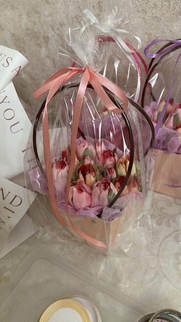 Sifarişlə əl işləri: Zefirden hazirlanan yumusaq dadli zerersiz lyeli gul buketleri — 5