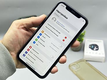 lphone 11: IPhone 11, Б/у, 128 ГБ, Черный, Чехол, 100 % — 5