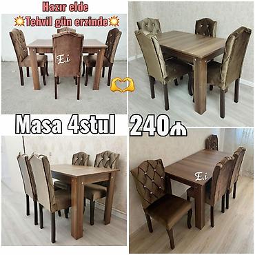 stul uzluk: Masa və oturacaq dəstləri — 1