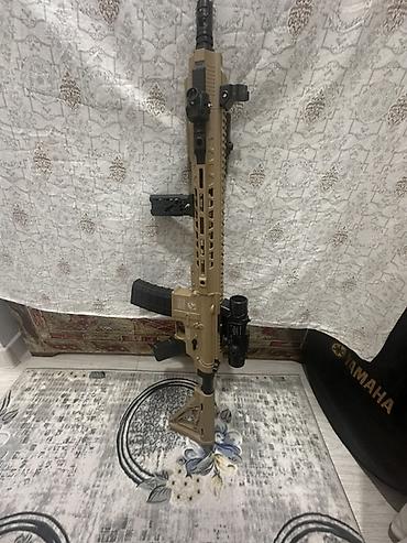 винтовка воздушный: Страйкбольная винтовка форм‑фактора AR-15 (M4), цвет песочный (tan) — 2