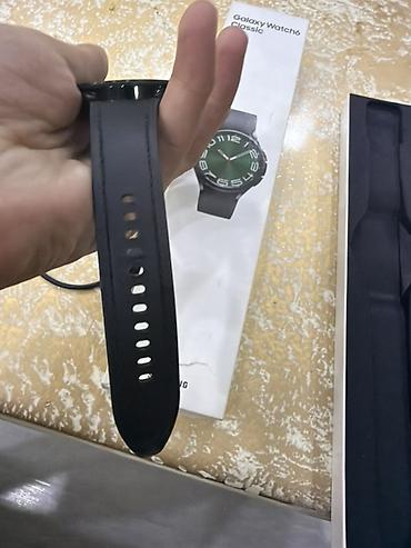 samsung watch 1: Samsung Galaxy Watch6 Classic ağıllı saat - Rəng: qara - Korpus — 3