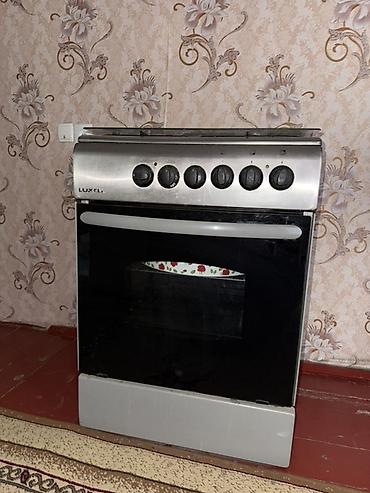 мечта печка: Комбинированная плита, Luxell, Б/у, Напольная, Механическая, Полная оплата — 1