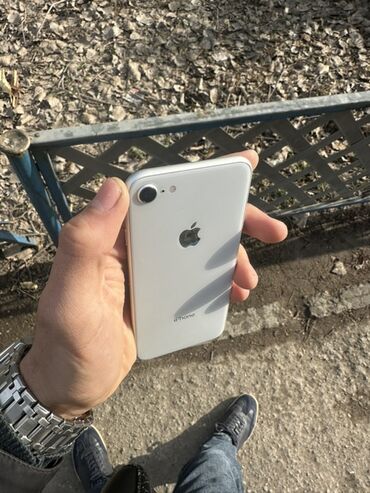 Apple iPhone: IPhone 8, Б/у, 64 ГБ, Белый, Чехол, 71 % — 9