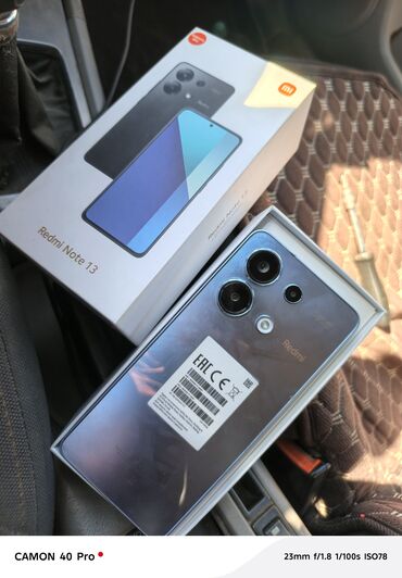 телевизор плоский экран цена: Redmi, Redmi Note 13, түсү - Кара