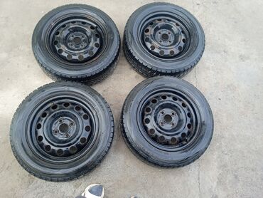 литые диски опель фронтера: Дөңгөлөктөр монтажда 185 / 65 / R 15, Кыш, Колдонулган, Комплект, Жеңил унаалар, Темир, тешиктери - 4
