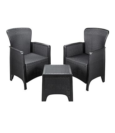 Setovi stolova i stolica: Baštenski set + roštilj na ugalj - Dva prostrana naslonska stolca od — 11