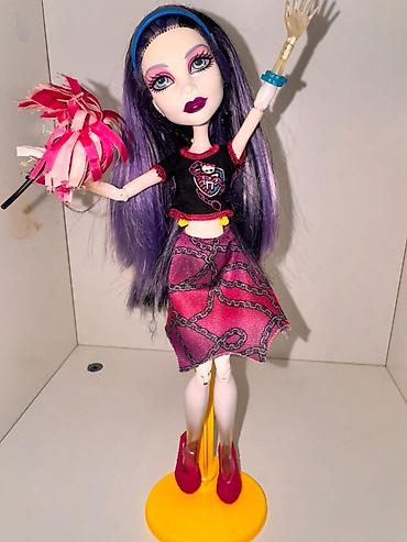 oyuncaq kukla: Monster High stili kukla - Uzun bənövşəyi saçlı, makiyajlı dizayn - — 1