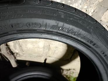 avto servis: Məhsul: Avtomobil təkərləri (2 ədəd) Ölçü: 215/45 ZR17 91W Tip — 4