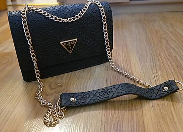Modni rančevi: GUESS LOUISS VUITTON MICHAEL KORS. Elegantne damske torbe – crna — 1