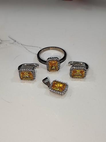 Серебряные наборы украшений: Серебряный Набор 925 пробы Качество отличное Размеры имеются Цена — 10