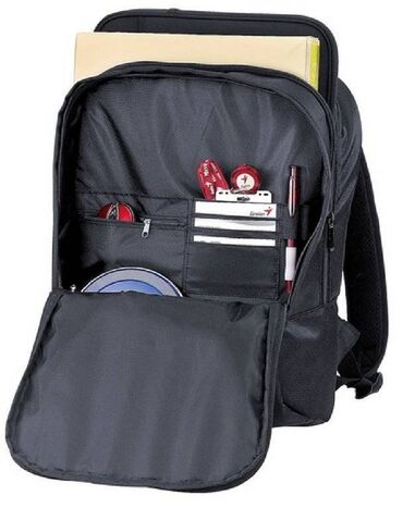 женские спортивные рюкзаки: Рюкзак нейлоновый синтетический Genius G-B1500 для ноутбуков 15.4"