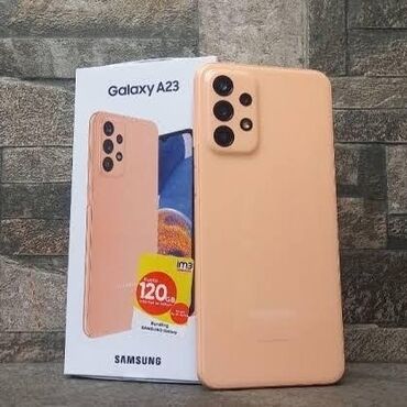 телефон флай 506: Samsung Galaxy A23, 128 GB, rəng - Narıncı, Barmaq izi, İki sim kartlı, Face ID