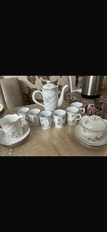 ag baliq: Çay dəsti, rəng - Ağ, Madonna, 6 nəfərlik, Almaniya — 1
