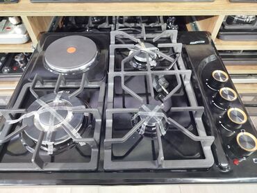 qaz: Плита Hoffmann, Комбинированная, 4 конфорки