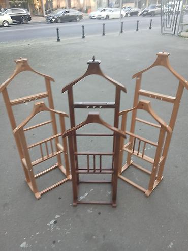 pc masa: Ağacdan hazırlanmış paltar dayaqı (valet stand) - Material: bərk — 8