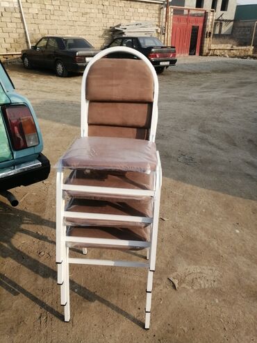 Sifarişlə restoran stulları: Metal, Azərbaycan, Dəri, Pulsuz quraşdırılma, Zəmanətli, Kredit yoxdur — 22