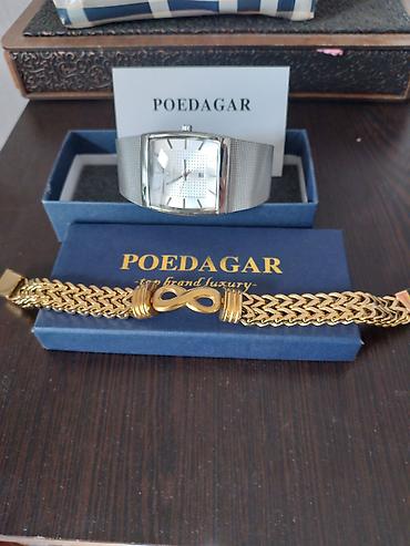 sette gumus: POEDAGAR saat və qolbaq - Brend: POEDAGAR - Saatın korpusu: parlaq — 1