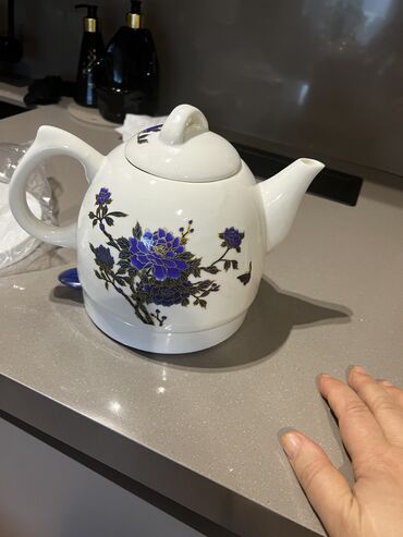 Çaydanlar: Yeni, rəng - Mavi, Çaydan, Farfor, 2,5 bucket volume l