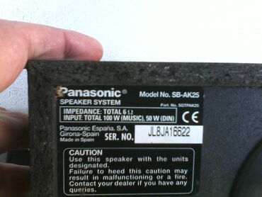 Pojačala i prijemnici: Panasonic sa-ak25; Germany; 156w izuzetna linija, veoma jaka,2x50/100w — 2