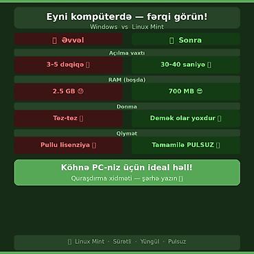 proqram: Linux Mint quraşdırma xidməti — köhnə kompüterləri sürətləndirir — 2