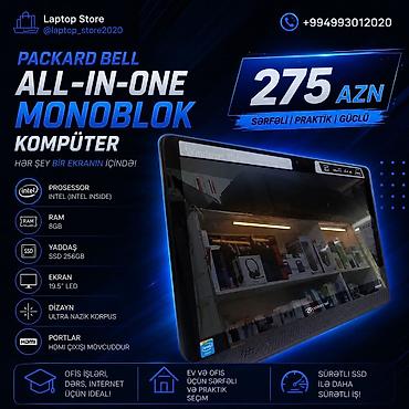 hp omen 17: 🖥️ Packard Bell All-in-One Monoblok – Cəmi 275 AZN! 🔥 💙 Kompakt — 1