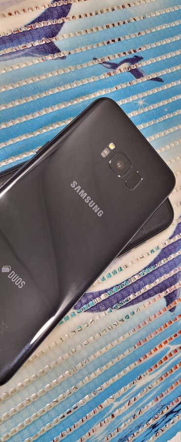 телефон s8: Samsung Galaxy S8 Plus, Б/у, 64 ГБ, цвет - Черный, 2 SIM