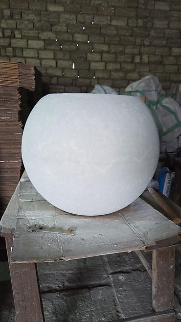 мох: Beton dekorativ çiçək dibçəkləri – Material: yüksək möhkəmliyə malik — 9