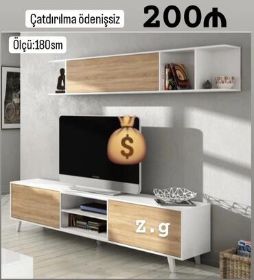 TV altlığı: TV stend rəng seçimi var